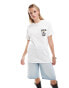 ASOS DESIGN oversized t-shirt with espresso martini club graphic in white