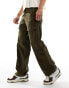 Jack & Jones loose fit multi pocket cargo trouser in khaki