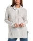 Forte Cashmere Thermal Drawstring Funnel Cashmere-Blend Sweater Women's