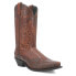 Laredo Gentry Tooled Inlay Embroidered Snip Toe Cowboy Mens Brown Casual Boots