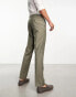 Ben Sherman pleated smart trousers in khaki