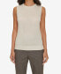 Petite Crewneck Sleeveless Knit Top