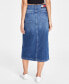 Women's Claire High-Waist Denim Midi Skirt