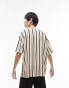 Футболка man Oversize in Ecru Stripes