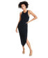 Women's Smooth Side-Slit Bodycon Midi Dress, Created for Macy's