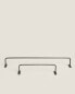 Dark metal towel rack