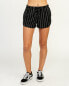 RVCA 252719 Women's New Yume Elastic Short Black Stripe Size X-Small