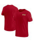 Men's Scarlet San Francisco 49ers 2024 Sideline Coach UV Performance T-Shirt