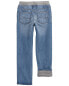 Kid Drawstring Pull-On Jeans - Blue 5