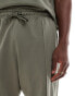 New Look pique short co-ord in khaki