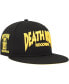 Men's Black Death Row Records Paisley Fitted Hat