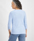 Women's Pima Cotton 3/4-Sleeve Boat-Neck Top, Regular & Petite, Created for Macy's