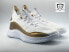 Under Armour Curry 8 Golden Blooded White/Gold Mens Size 16 New Basketball Shoes