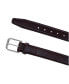 Men's 35MM Pebble Grain Leather Belt with Silver Buckle