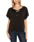 Women's Embellished Flutter Sleeve Knit Top