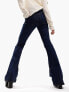 ASOS DESIGN power stretch flared jeans in dark blue