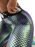 The North Face Training Aracar high waist legging shorts in green dot print Exclusive at ASOS