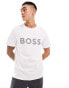 BOSS Green logo t-shirt in grey