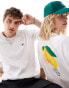 adidas Originals lemon back print graphic t-shirt in white