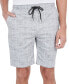 Men's Slim Fit Paisley-Print Drawstring Shorts