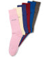 Men's Socks, Giza Cotton Flat Knit Crew