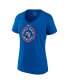 Women's Royal Texas Rangers 2023 World Series Champions Stealing Home V-Neck T-shirt