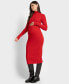 Women's Ribbed Maternity Dress