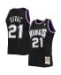 Men's Vlade Divac Black Sacramento Kings 2000-01 Team Hardwood Classics Swingman Jersey