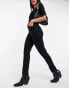 Topshop comfort stretch Mom jeans in clean black