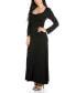 Women's Long Sleeve Maxi Dress