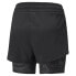 Puma Run 2In1 Woven Athletic Shorts Womens Black Athletic Casual 52219901