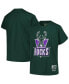 Big Boys and Girls Hunter Milwaukee Bucks Hardwood Classics Retro Logo T-Shirt