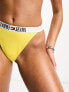 Tommy Jeans archive high rise bikini bottom in yellow