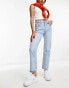 Levi's 501 crop jean in light blue wash