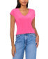 Women's Cap-Sleeve V-Neck Top