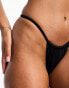 ASOS DESIGN mix and match micro tanga bikini bottom in black