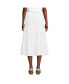 Women's Poplin Tiered Eyelet Midi Skirt