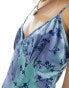 Daisy Street maxi cami dress in 90s blue floral