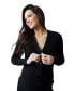 Women's Maternity Button Front Sweater Dress