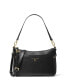 Women's Jet Set Charm Top Zip Pochette Leather Shoulder Bag