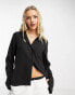 Weekday Nova lighterweight shirt in black