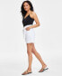 Women's High-Rise Tied-Belt Shorts, Created for Macy's