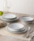 Crestwood Platinum Set of 4 Dinner Plates, Service For 4