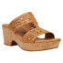 Baretraps Blenda Perforated Wedge Womens Beige Casual Sandals BT-S2311037-012-2