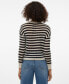 Women's Spring Striped Crochet Pullover Sweater