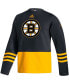 Men's Black Boston Bruins Logo AEROREADY Pullover Sweater