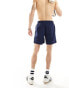 adidas Originals trefoil three stripe swim shorts in navy