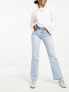 Stradivarius STR straight leg jean in light blue