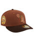 Men's Brown Detroit Tigers Velvet Logo Fill Low Profile 59FIFTY Fitted Hat