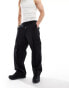 AllSaints Verge straight leg cargo trousers in black